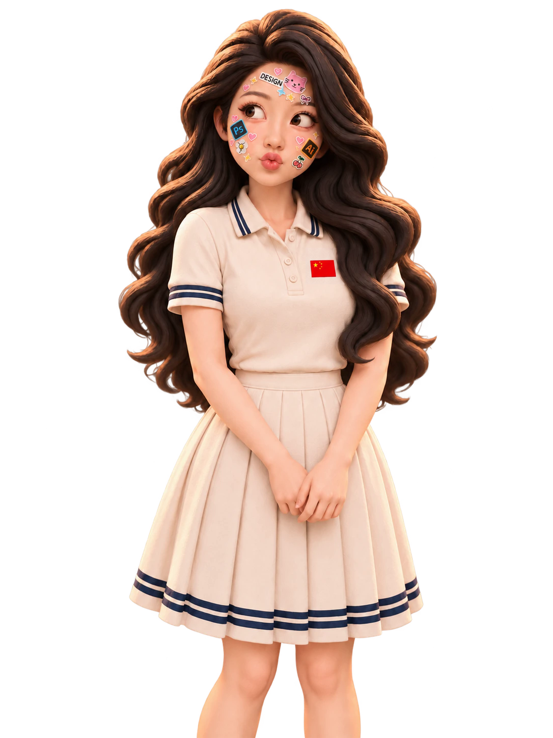 小周一黏土3D人物头像