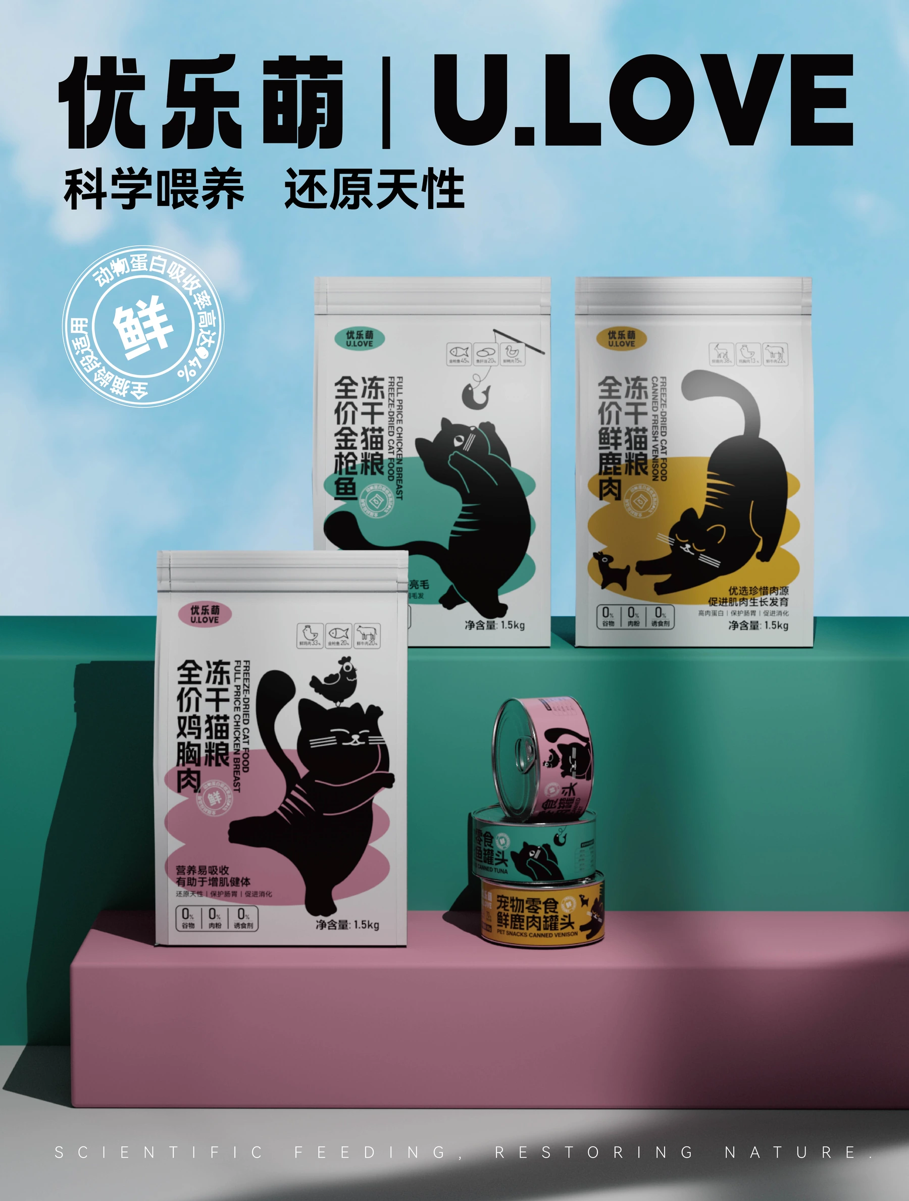 优乐萌 · 猫粮包装原始作品封面